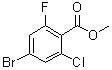 structure of CAS# 1321613-02-8, 4-溴-2-氯-6-氟苯甲酸甲酯