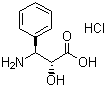 structure of CAS# 132201-32-2, (2R,3S)-3-Phenylisoserine hydrochloride