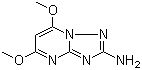 structure of CAS# 13223-43-3, 2-Amino-5,7-dimethoxy-1,2,4-triazolo[1,5-a]pyrimidine