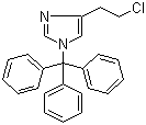 CAS 登录号：132287-55-9, 4-(2-氯乙基)-1-(三苯基甲基)-1H-咪唑