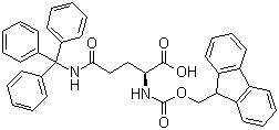 structure of CAS# 132327-80-1, Fmoc-N-三苯甲基-L-谷氨酰胺
