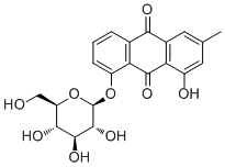 CAS 登录号：13241-28-6, 芦荟大黄素, 8-O-葡糖苷大黄酚