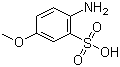 structure of CAS# 13244-33-2, p-Anisidine-3-sulfonic acid
