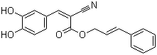 structure of CAS# 132465-11-3, Cinnamyl 3,4-dihydroxy-alpha-cyanocinnamate