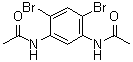 structure of CAS# 132530-67-7, N,N'-二乙酰基-4,6-二溴-1,3-苯二胺