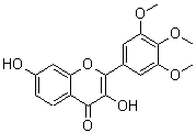 CAS # 132594-09-3, 3,7-Dihydroxy-2-(3,4,5-trimethoxyphenyl)-4H-1-benzopyran-4-one