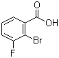 structure of CAS# 132715-69-6, 2-Bromo-3-fluorobenzoic acid