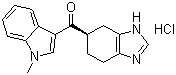 CAS 登录号：132907-72-3, 盐酸雷莫司琼, (-)-(R)-5-[(1-甲基-1H-吲哚-3-基)羰基]-4,5,6,7-四氢-1H-苯并咪唑盐酸盐