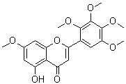 CAS # 132923-24-1, 5-Hydroxy-7-methoxy-2-(2,3,4,5-tetramethoxyphenyl)-4H-1-benzopyran-4-one