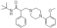 CAS # 133025-23-7, WAY 100135, WAY 100478, N-(1,1-Dimethylethyl)-4-(2-methoxyphenyl)-alpha-phenyl-1-piperazinepropanamide