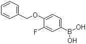 structure of CAS# 133057-83-7, 4-苄氧基-3-氟苯硼酸