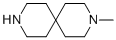 structure of CAS# 13323-45-0, 3-甲基-3,9-二氮杂螺[5.5]十一烷