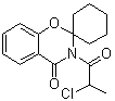 CAS 登录号：1332594-11-2, 3-(2-氯-1-氧代丙基)螺[2H-1,3-苯并恶嗪-2,1'-环己烷]-4(3H)-酮