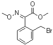 (E)-2-(甲氧基亚胺)-2-[2-(溴甲基)苯基]乙酸甲酯分子结构 (CAS 133409-72-0)