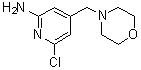 structure of CAS# 1334294-43-7, 6-氯-4-(4-吗啉基甲基)-2-吡啶胺