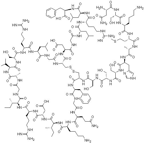 structure of CAS# 133448-20-1, Rat brain natriuretic peptide(1-32)