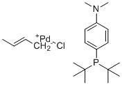 structure of CAS# 1334497-06-1, 氯(巴豆基)[二-叔-丁基(4-二甲基氨基苯基)膦]钯(II)