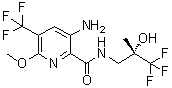 CAS 登录号：1334546-77-8, 3-氨基-6-甲氧基-N-[(2S)-3,3,3-三氟-2-羟基-2-甲基丙基]-5-(三氟甲基)-2-吡啶甲酰胺
