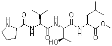 CAS 登录号：133463-25-9, N-[N-(N-L-脯氨酰-L-缬氨酰)-L-苏氨酰]-L-亮氨酸甲酯