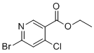 structure of CAS# 1335054-04-0, 乙基6-溴-4-氯烟酸酯