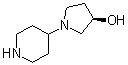 CAS # 1335117-26-4, (3R)-1-(4-Piperidinyl)-3-pyrrolidinol