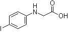 structure of CAS# 13370-63-3, N-(4-碘苯基)甘氨酸