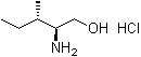 structure of CAS# 133736-94-4, [S-(R*,R*)]-2-氨基-3-甲基-1-戊醇盐酸盐