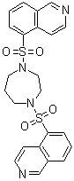 structure of CAS# 1337967-93-7, 5,5'-[(四氢-1H-1,4-二氮杂卓-1,4(5H)-二基)双(磺酰基)]双[异喹啉]