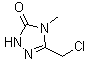 structure of CAS# 1338226-21-3, 5-(氯甲基)-2,4-二氢-4-甲基-3H-1,2,4-三唑-3-酮