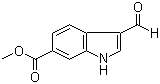 structure of CAS# 133831-28-4, 3-甲酰吲哚-6-羧酸甲酯