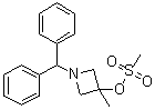 structure of CAS# 133891-87-9, 1-(Diphenylmethyl)-3-methyl-3-((methylsulfonyl)oxy)azetidine