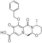 CAS # 1339879-91-2, (4R,12aS)-3,4,6,8,12,12a-Hexahydro-4-methyl-6,8-dioxo-7-(phenylmethoxy)-2H-pyrido[1',2':4,5]pyrazino[2,1-b][1,3]oxazine-9-carboxylic acid