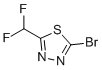 structure of CAS# 1340313-49-6, 2-溴-5-(二氟甲基)-1,3,4-噻二唑