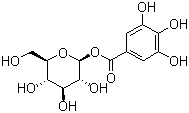 CAS # 13405-60-2 (58511-73-2), Glucogallin, [(3R,4S,5S,6S)-3,4,5-trihydroxy-6-methoxyoxan-2-yl] 3,4,5-trihydroxybenzoate