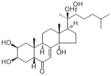 structure of CAS# 13408-56-5, 松甾酮 A