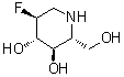 CAS # 134336-23-5, (2R,3R,4S,5S)-5-Fluoro-2-(hydroxymethyl)-3,4-piperidinediol, 2-Fluoro-1,2,5-trideoxy-1,5-imino-D-glucitol
