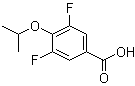 structure of CAS# 1344109-54-1, 3,5-Difluoro-4-(1-methylethoxy)benzoic acid