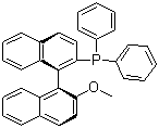 structure of CAS# 134484-36-9, S-(+)-1,1'-联萘-2'-甲氧基-2-二苯膦