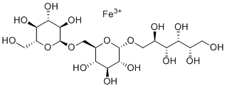 CAS # 1345510-43-1, Ferric derisomaltose, (1-6)-alpha-D-Glucan reduced reaction products with iron hydroxide,Iron(3+) (2S,3R,4R,5R)-6-[(2S,3R,4S,5S,6R)-3,4,5-trihydroxy-6-[[(2S,3R,4S,5S,6R)-3,4,5-trihydroxy-6-(hydroxymethyl)oxan-2-yl]oxymethyl]oxan-2-yl]oxyhexane-1,2,3,4,5-pentol