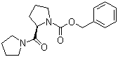 structure of CAS# 134563-22-7, (R)-Benzyl 2-(pyrrolidine-1-carbonyl)pyrrolidine-1-carboxylate
