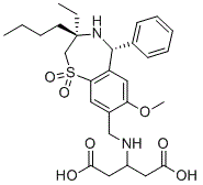 CAS # 1345982-69-5, Linerixibat, 3-[[(3R,5R)-3-butyl-3-ethyl-7-methoxy-1,1-dioxo-5-phenyl-4,5-dihydro-2H-1?6,4-benzothiazepin-8-yl]methylamino]pentanedioic acid