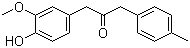 1-(4-Hydroxy-3-methoxyphenyl)-3-(4-methylphenyl)propan-2-one molecular structure (CAS 134612-39-8)