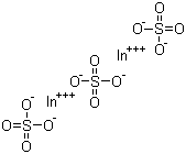 硫酸铟分子结构 (CAS 13464-82-9)