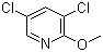 structure of CAS# 13472-58-7, 2-甲氧基-3,5-二氯吡啶