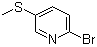 structure of CAS# 134872-23-4, 2-溴-5-甲硫基吡啶