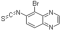 CAS 登录号：134892-46-9, 5-溴-6-异硫氰基喹喔啉