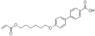 CAS # 134903-88-1, 4'-(6-Acryloyloxyhexyloxy) biphenyl-4-carboxylic acid