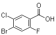 structure of CAS# 1349708-91-3, 4-溴-5-氯-2-氟苯甲酸