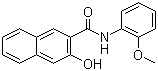 structure of CAS# 135-62-6, 3-羟基-N-(2-甲氧基苯基)-2-萘甲酰胺