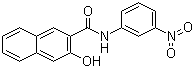 CAS # 135-65-9, Azoic Coupling Component 17, 3-Hydroxy-N-(3-nitrophenyl)-2-naphthalenecarboxamide, C.I. 37515